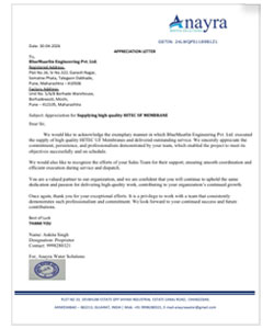 Appreciation Letter