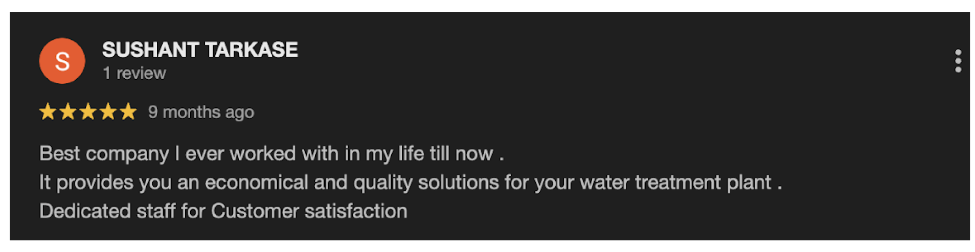 Customer Review