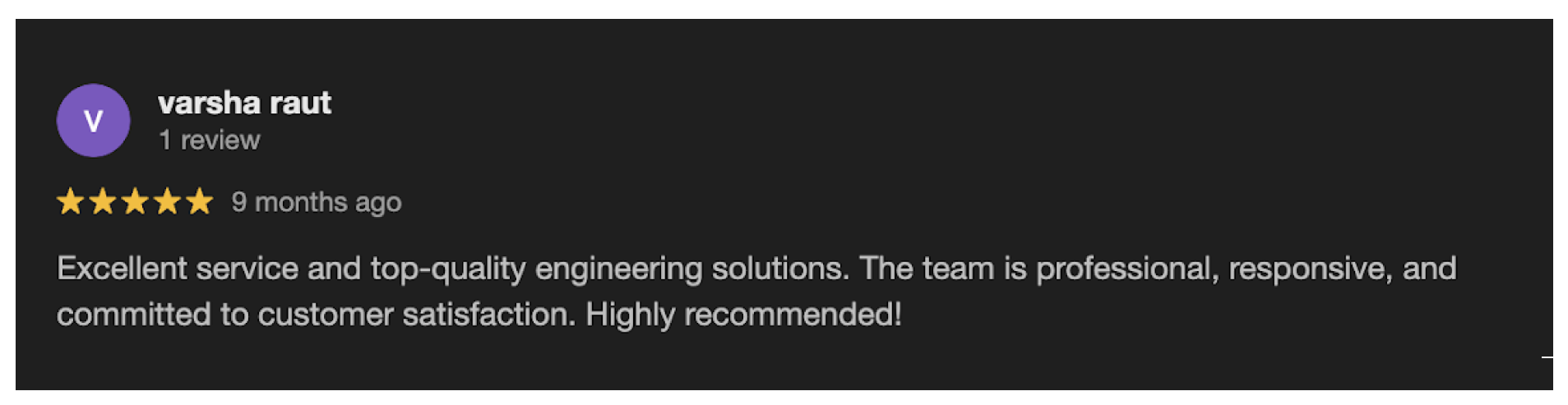 Customer Review