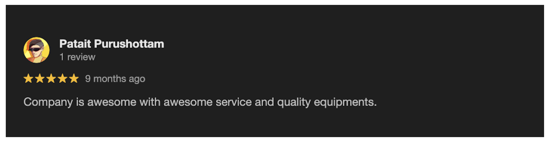 Customer Review